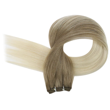 Virgin Sew In Weft Human Hair Balayage Color #8/60 - FShine Shop